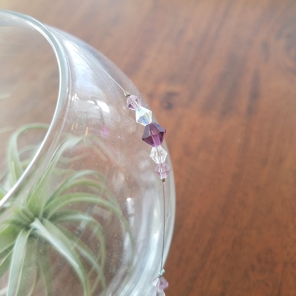 Swarovski Purple Diamond Crystals Beads Necklace - Picture 7 of 14